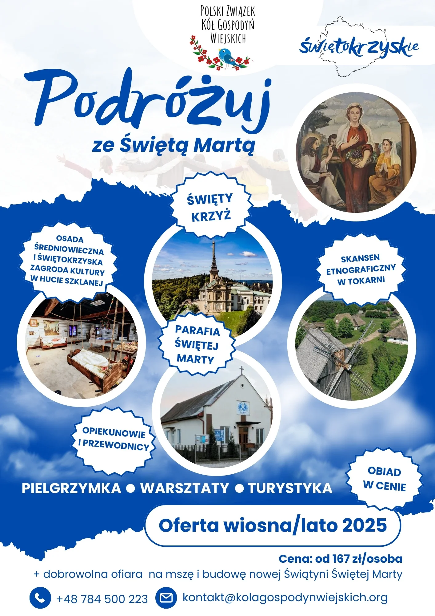 Plakat podrozuj ze sw marta